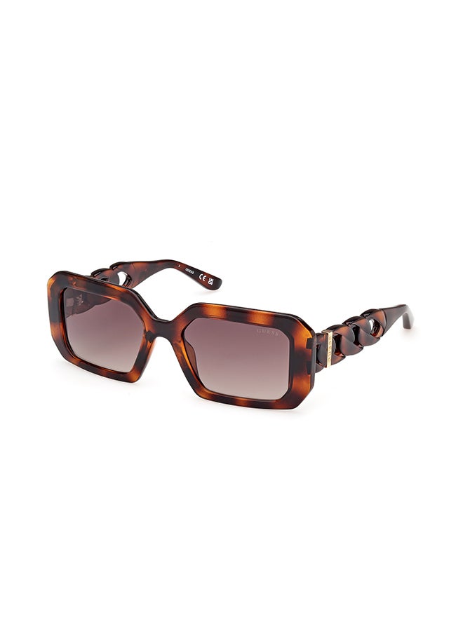 GUESS نظارات شمسية مستطيلة لحماية النساء من الأشعة فوق البنفسجية - GU0011052F54 - حجم العدسة: 54 مم - Image 1